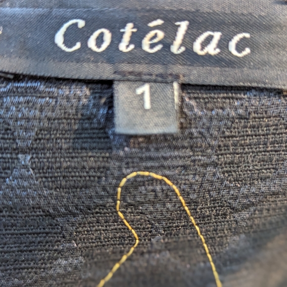 Women’s Cote’lac Tissue Fabric Sleeveless Tank Top, Size 1, US Size: M, black - Picture 9 of 13